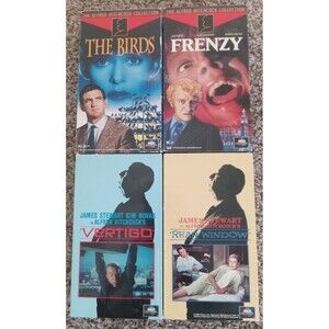 Lot Of 4 Alfred Hitchcock Movies VHS Tapes MCA Universal Preowned